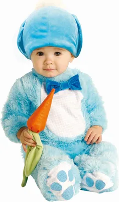 Produktbild von Bristol Novelty - "Handsome Lil´ Wabbit" Kostüm - Kinder BN5367 (68) (Blau/Orange)