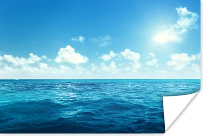 Produktbild von MuchoWow® Poster Meer - Himmel - Sonne 60x40 cm - Schlafzimmerdekoration