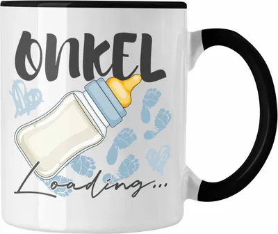 Produktbild von Trendation - Onkel Loading Tasse Werdender Onkel Schwangerschaft Ankündigung Bruder (Schwarz)