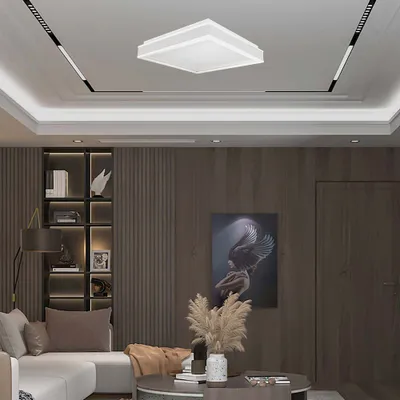 Produktbild von Designer-Kuppelleuchten - Quadratisch - IP20 - Weißes Gehäuse - 38 Watt - 4000 Lumen - 4000K