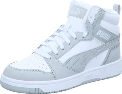 Produktbild von Puma Damen-High-Top-Sneaker Rebound v6 Weiß, Farbe:grau, UK Größe:51/2