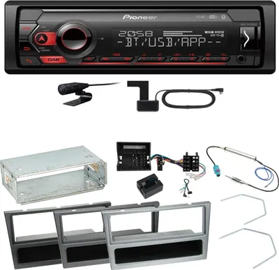 Produktbild von Pioneer MVH-S420DAB DAB+ USB MP3 Einbauset für Opel Vectra C Meriva Vivaro Combo