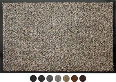 Produktbild von Primaflor Schmutzfangmatte FLEXI - Grau/Beige - 40x60cm - 6 Farben & 2 Größen - Strapazierfähige Türmatte, Rutschfester Türvorleger, Sauberlaufmatte