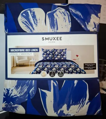 Obrázok produktu pre Smukee Mikrovlákno Posteľná Bielizeň 160x200 Zelená Kvety