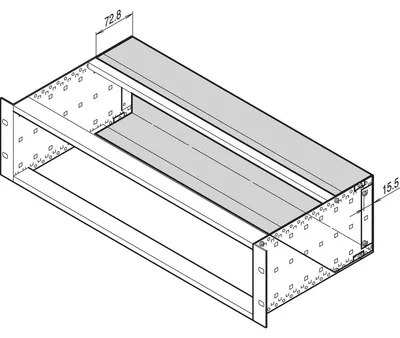 Immagine prodotto di SCHROFF 34561752, piastra posteriore, dimensioni: 235 x 175 x 60 mm, confezione da 2 pezzi.