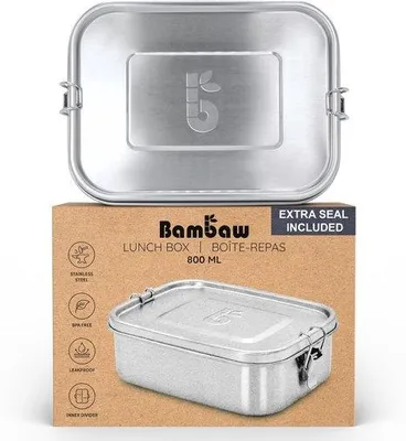 Produktbild von Famanu Lunchtrommel Nachhaltig & Auslaufsicher - 800 ml - Edelstahl