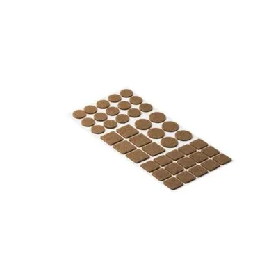 Produktbild von Filzpadset, selbstklebend, braun, 42 Stück