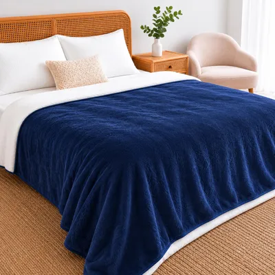 Image de Couverture imperméable pour chien, 152x203 cm, en polaire Sherpa