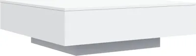 Image de vidaXL Table basse blanche 100x100x31 cm Bois composite