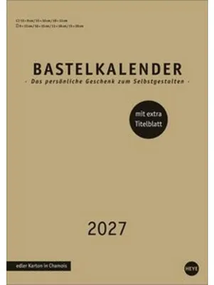 Image de Calendrier de bricolage haut de gamme doré A4 2027