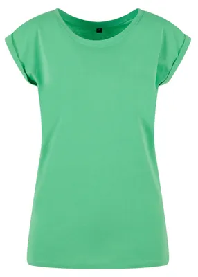 Produktbild von Build Your Brand Damen T-Shirt Ladies Extended Shoulder Tee, lang geschnittenes