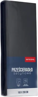 Produktbild von Spannbettlaken, Mikrosatin, gute Qualität 180x200 Schwarz