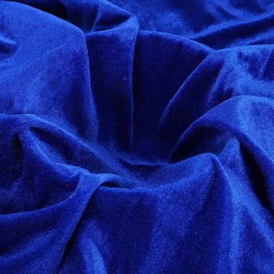 Veloursstoff 3 m x 160 cm, dunkelblau, Polyester-Elasthan