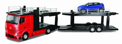 Produktbild von Bburago Mercedes-Benz Actros laweta mit Renault Captur 1:43