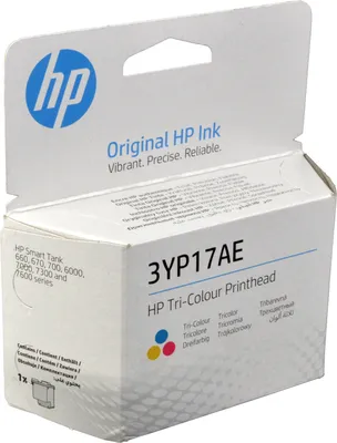 Produktbild von HP Inktank dreifarbiger Druckkopf, Cyan, Magenta, Gelb, Tinte auf Farbstoffbasis, 1 Stück(e), Einzelpackung