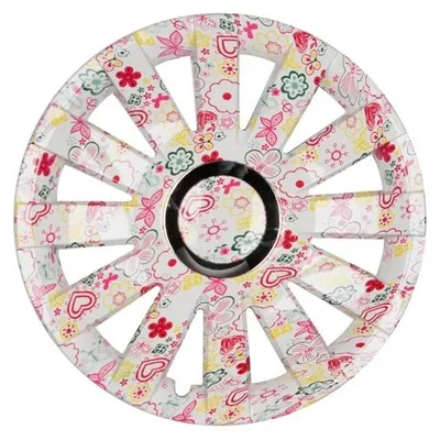 Obrázok produktu pre 4x PREMIUM DESIGN kryty kolies 15 INCH #72 vo vzhľade Flowers