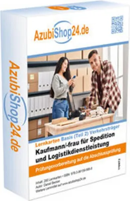 Obrázok produktu pre Lernkarten Kaufmann für Spedition und Logistikdienstleistung Verkehrsträger Prüfungsvorbereitung