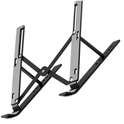 Image de Support pliable pour ordinateur portable, support réglable en aluminium