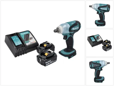 Produktbild von Makita DTW 251 RM Akku Schlagschrauber 18 V 230 Nm 1/2" + 2x Akku 4,0 Ah + Ladegerät