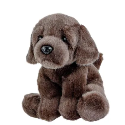 Produktbild von Labrador Kuscheltier Hund schokobraun sitzend 30 cm