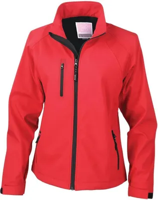 Image de Veste softshell Result pour femmes La Femma®, 2 couches, respirante, coupe-vent FK574 (XL) (rouge)