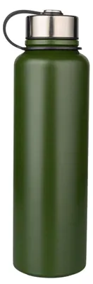 Immagine prodotto di Borraccia termica in acciaio inossidabile, 1,5 litri, verde, a prova di perdite, 1500 ml