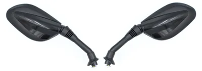 Productafbeelding van Motorfietsspiegel Power Force, 8 mm rechtsdraads, met rubberen behuizing, set