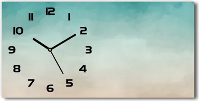 Produktbild von Wanduhr aus Glas – 60x30 cm - Glasbild - Glasuhr - Gehärtetes Glas - schwarze-zeiger - Abstraktion Hintergrund