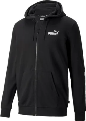 Produktbild von Puma Kapuzenjacke Herren Hoodie mit Logo-Tape, Größe:M, Farbe:Schwarz