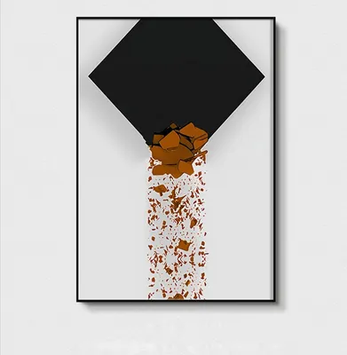 Produktbild von TPFLiving Kunstdruck LW-70 (OHNE RAHMEN) Poster - Leinwand - Wandbild - Hochauflösender Giclée-Druck, langlebig und hochwertig - Nordic Art - Abstrakte Motive - Bilder Wohnzimmer -  - Größe: 40x50cm