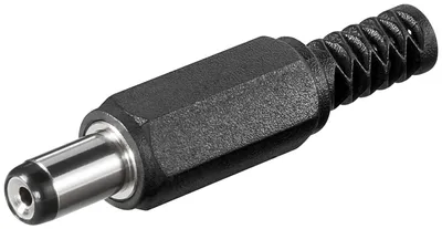 Obrázok produktu pre Goobay 11139, DC plug, Čierna, Samec, Priamy, Plast, nikel