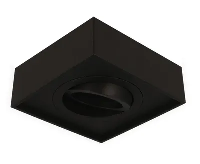 Obrázok produktu pre LED stropné svietidlo CUBO MIDI zapustené bodové svietidlo zapustené svietidlo bodové svietidlo otočné 45° so zásuvkou GU10 230V hranaté čierny hliník