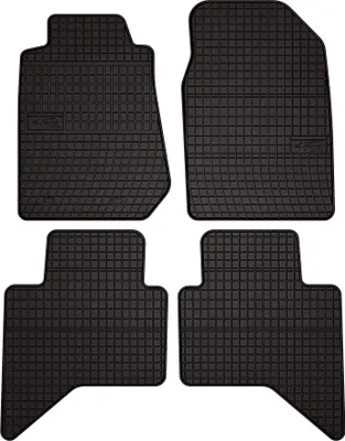 Obrázok produktu pre Gumové autorohože na mieru pre: Isuzu D-MAX II (2011-2019, pickup) černé, sada 4 ks, s úchyty