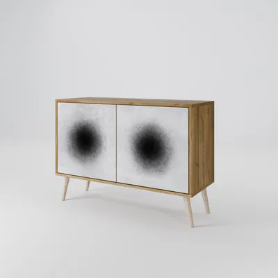Produktbild von Spacerebels Kommode mit 2 Türen - Sideboard Komodenschrank - Highboard - Kleiderschrank Möbel - Wohnzimmer Schlafzimmer - 57,5×111×42 (HxBxT)