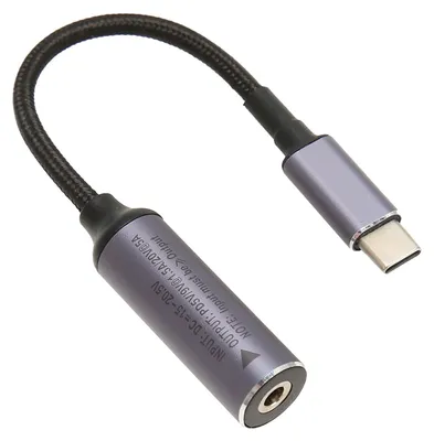 Image de Câble d'alimentation et de recharge PD DC 4,0 mm x 1,7 mm (prise femelle) vers USB Type-C (prise mâle), 100 W – Câble DC4017 vers Type-C pour téléphones, tablettes et ordinateurs portables