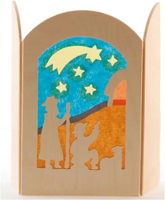 Produktbild von Ostheimer - 5520026 - Transparentbild Die Hirten, Holz, 20,5cm x 16,5cm, Bedarfsartikel. Kein Spielzeug.