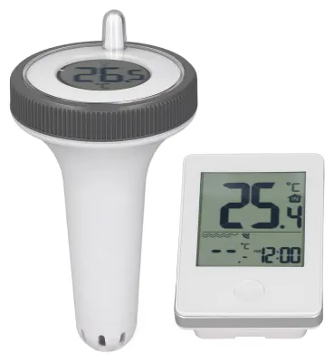 Obrázok produktu pre Bezdrôtový teplomer do bazéna, s dosahom až 60 metrov, určený pre bazény a vírivky