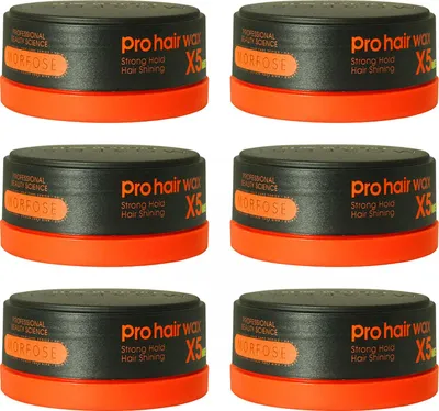 Produktbild von Pro Hair Wax X5 Strong Hold Orange / Men 6x150 ml