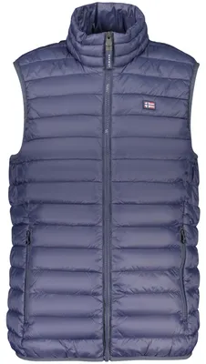 Image de Gilet léger pour homme, bleu, avec poches et application – style norvégien