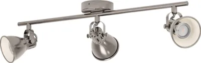 Produktbild von SERAS Spot - L59,5 x B6,5 cm - nickel-antik, creme - 3X2,8W inkl. - IP20