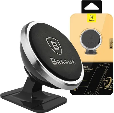 Produktbild von Baseus SUCX140012, Handy/Smartphone, Aktive Halterung, Auto/Innenbereich, Schwarz, Silber