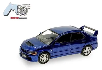 Produktbild von MicroCity PKW Mitsubishi Lancer Evolution 9 blau 87MC000039
