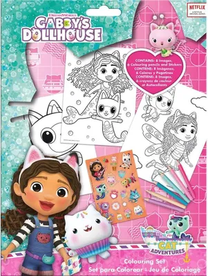 Immagine prodotto di Set da colorare per bambini Euroswan - Gabbys Casa delle bambole