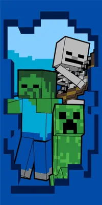 Immagine prodotto di Minecraft  telo doccia telo bagno telo mare 70 x 140 cm