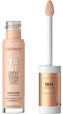 Obrázok produktu pre CATRICE True Skin High Cover, Nahota, Neutral Ivory, Suchá koža, Normálna pleť, Tekuté, Fľaša, 4,5 ml