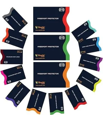 Zdjęcie produktu dla Etui RFID blokujące na paszport kodowanie kolorami bezpieczeństwo podróży