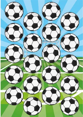 Produktbild von dekora - Mini Fußball Oblaten Ø 3,4 cm - Essbare Torten & Cupcake Deko
