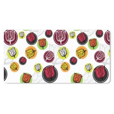 Produktbild von MuchoWow® Schreibtischunterlage Tulpe - Blumen - Muster 80x40 cm - XXL Mauspad - Gaming Mauspad