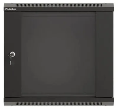 Image de Lanberg WF03-5309-10B LANBERG 19" 9U 540x350 Wandgehäuse Glastür (FlatPack) sw