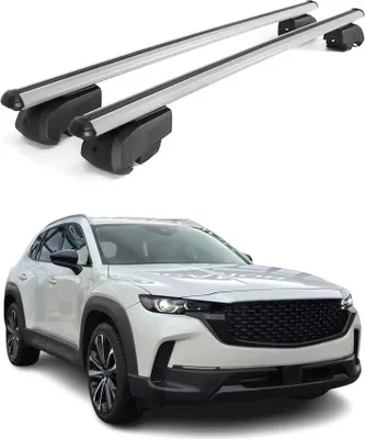 Produktbild von Dachträger Gepäckträger für Mazda CX-50 2023-25 Querträger ABE Alu Silber 2x